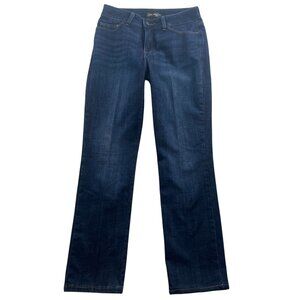 Lee Women Jeans Size 6 Short Regular Fit Straight Leg Mid Rise Blue Denim Casual